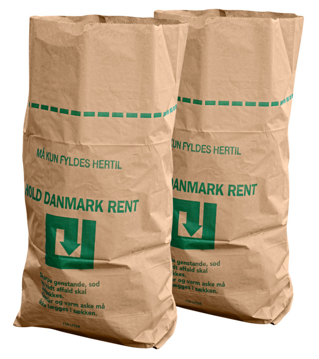 Affaldssække papir 110 liter 4-pk. - Grouw
